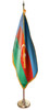  Azerbaijan Presentation Flag & Flagpole Set 