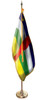  Central African Republic Presentation Flag & Flagpole Set 
