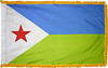  Djibouti Presentation Flag & Flagpole Set 