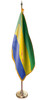  Gabon Presentation Flag & Flagpole Set 