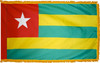 TogoFlag with Pole Hem and Gold Fringe