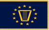 Navy Senior Executive Service 3' x 5' Printed with Pole Hem and Gold Fringe, M063103054PR