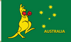 Boxing Kangaroo Flag - Front