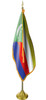  Comoros 11' Presentation Flag & Flagpole Set 
