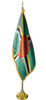 Dominica 11' Presentation Flag & Flagpole Set 