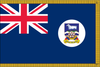 Falkland IslandsFlag with Pole Hem and Gold Fringe