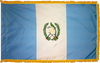 GuatemalaFlag with Pole Hem and Gold Fringe