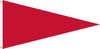 Nylon Gale Warning Pennant, 36" X 72" with Header and Grommets