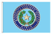 Custom Digital Single Reverse 4' x 6' Evertex Flag with Header and Grommets "RANDALL COUNTY SEAL"