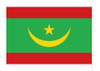 Custom Digital Single Reverse 3' X 5' Nylon Flag w/Header & Grommets "The FLAG OF MAURITANIA"