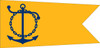 Navy Golden Anchor Honor Roll Retention Pennant, SIZE 4