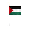 Palestine Flag, Stick Flag, Handheld, 4in x 6in