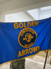 Custom COMDESRON 7 Flag, Size 3' X 5' Nylon Applique with Pole Hem and Gold Fringe (Open Market)