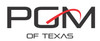 Custom "PGM of Texas" Flag, 6' x 10', Blockout Poly with Header and Grommets, Single Reverse, CustomDSRBPPGM6X10