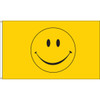 Smiley Face Flag, 3' x 5', Nylon with Header & Grommets