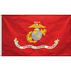 US Marine Corps Retired Flag, 3' x 5', Nylon with Header & Grommets