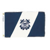 Official Nyl-Glo U.S. Coast Guard Auxiliary Flag, Size 4 (12" X 19-1/2") with Header and Grommets