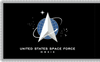US Space Force Flag, 4' x 6', Double Sided Nylon with Pole Hem and Platinum Fringe, Back