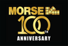 Custom Digital Single Reverse 4' x 6' Nylon Flag w/Header & Grommets "MORSE 100 YR" Logo