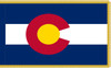  Colorado Presentation Flag & Flagpole Set 