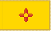 New Mexico Flag with Pole Hem and Gold Fringe