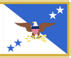 Chairman of the Joint Chiefs of Staff Flag, Nylon Applique Size 4'4" X 5'6" with Pole Hem and Gold Fringe