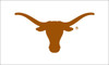 University of Texas at Austin White/ Orange Longhorn Head Size 2' x 3' Printed Header and Grommets