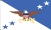 Chairman of the Joint Chiefs of Staff Flag, Nylon Applique Size 7 (1'10"X2'8") with Header and Grommets