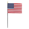 American Flag, Stick Flag, Handheld, 12in x 18in, HHUS12X18BLK (Clearance Item)