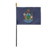 Maine 4"x6" Stick Flag - 12 Pack