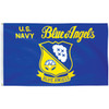 Blue Angels Flag 3' x 5', Printed on Lightweight Poly with Header and Grommets, BlueAngels3x5