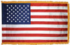 Perma-Nyl 3'x5'8 3/8in Nylon Indoor U.S. Flag with Polehem Fringe, GSP6486