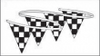 Black & White Checkered- Triangle Streamers, 100 Feet