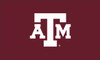 Texas A&M University Flag - Maroon W/White ATM  Size 3' x 5' Appliqued w/ Header and Grommets