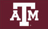 Texas A&M University Silk Flag - Maroon w/ White Logo