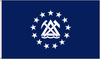 US Geological Survey Flag, Size 5' x 8' , Nylon Single Reverse with Header and Grommets