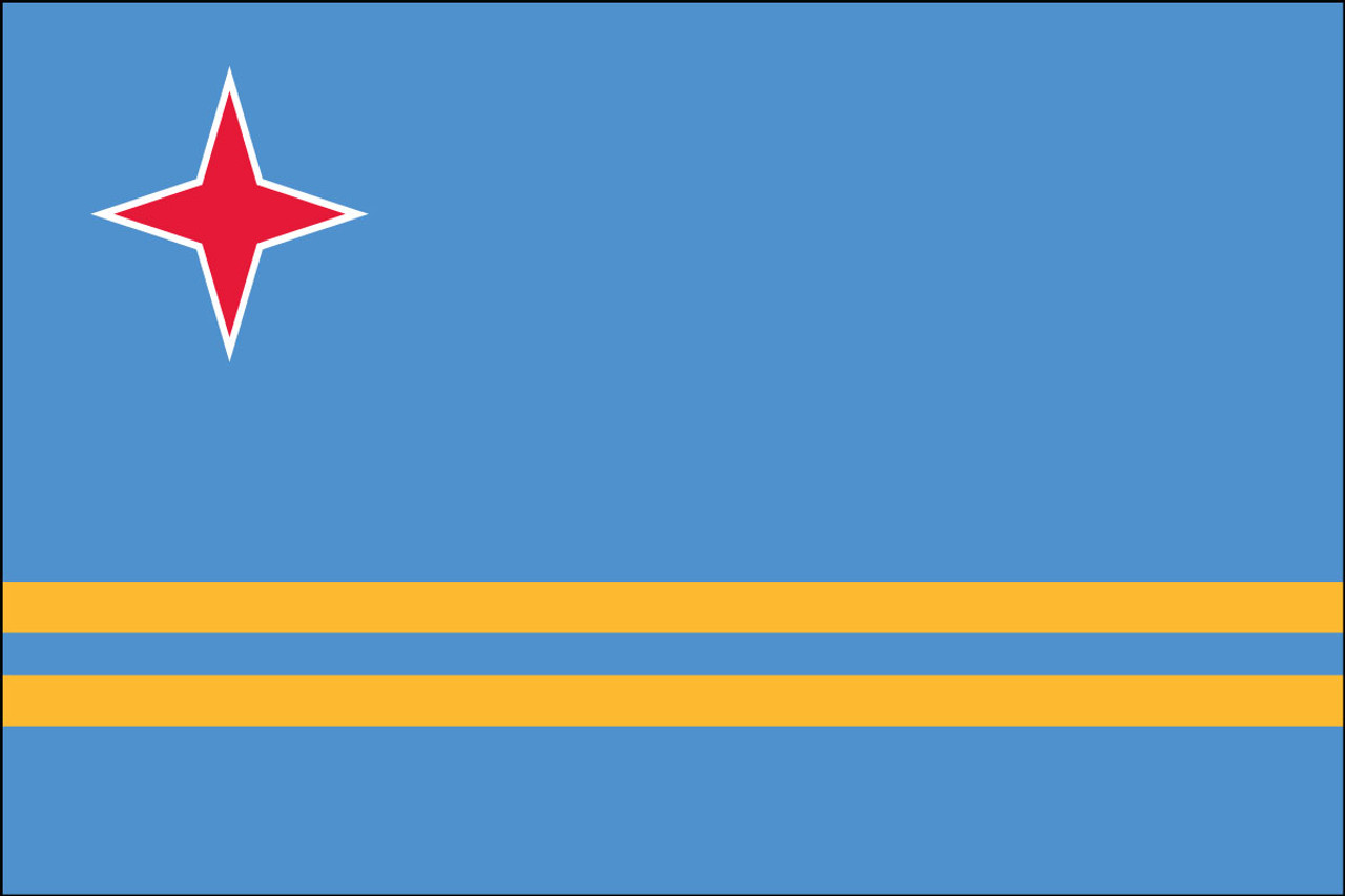 Aruba Outdoor Flag Nylon - Made in the U.S.A.