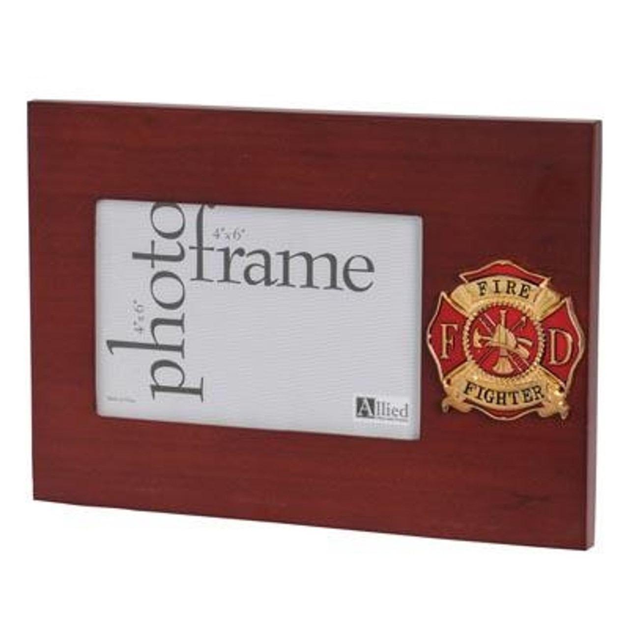 4" x 6", Mahogany, Fire Department