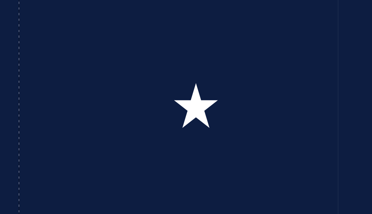 Navy Rear Admiral (Lower Half) Flag, Nylon Applique, 1 Star 3' x 5' Polehem Plain, 7192052