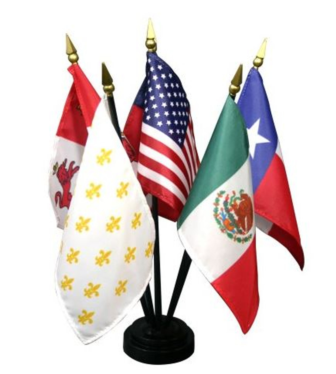 Six Flags Over Texas Mini Flag Set