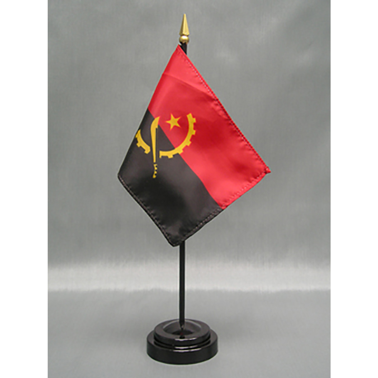 Angola Stick Flag 4"x6" E-Gloss (Stand Sold Separately)