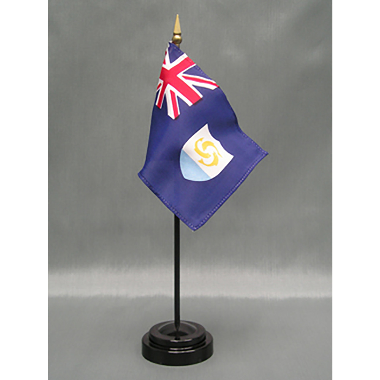 Anguilla Stick Flag 4"x6" E-Gloss (Stand Sold Separately)