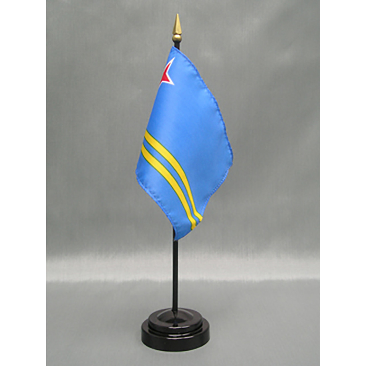 Aruba Stick Flag 4"x6" E-Gloss (Stand Sold Separately)