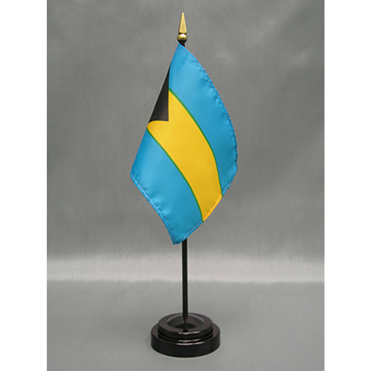 Bahamas Stick Flag 4"x6" E-Gloss - Made in U.S.A.