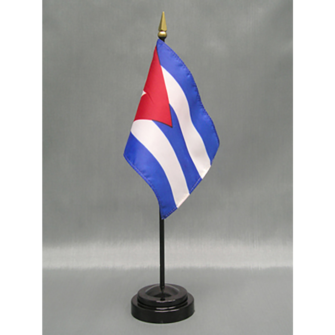 Cuba Stick Flag 4"x6" E-Gloss, 12 Pack