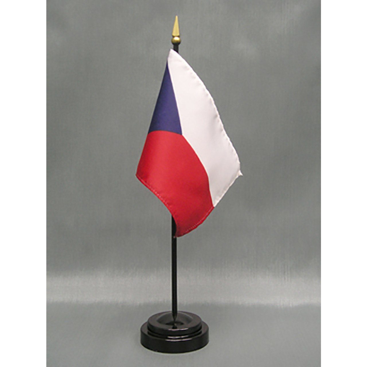 Czech Republic 4"x6" Stick Flag - 12 Pack