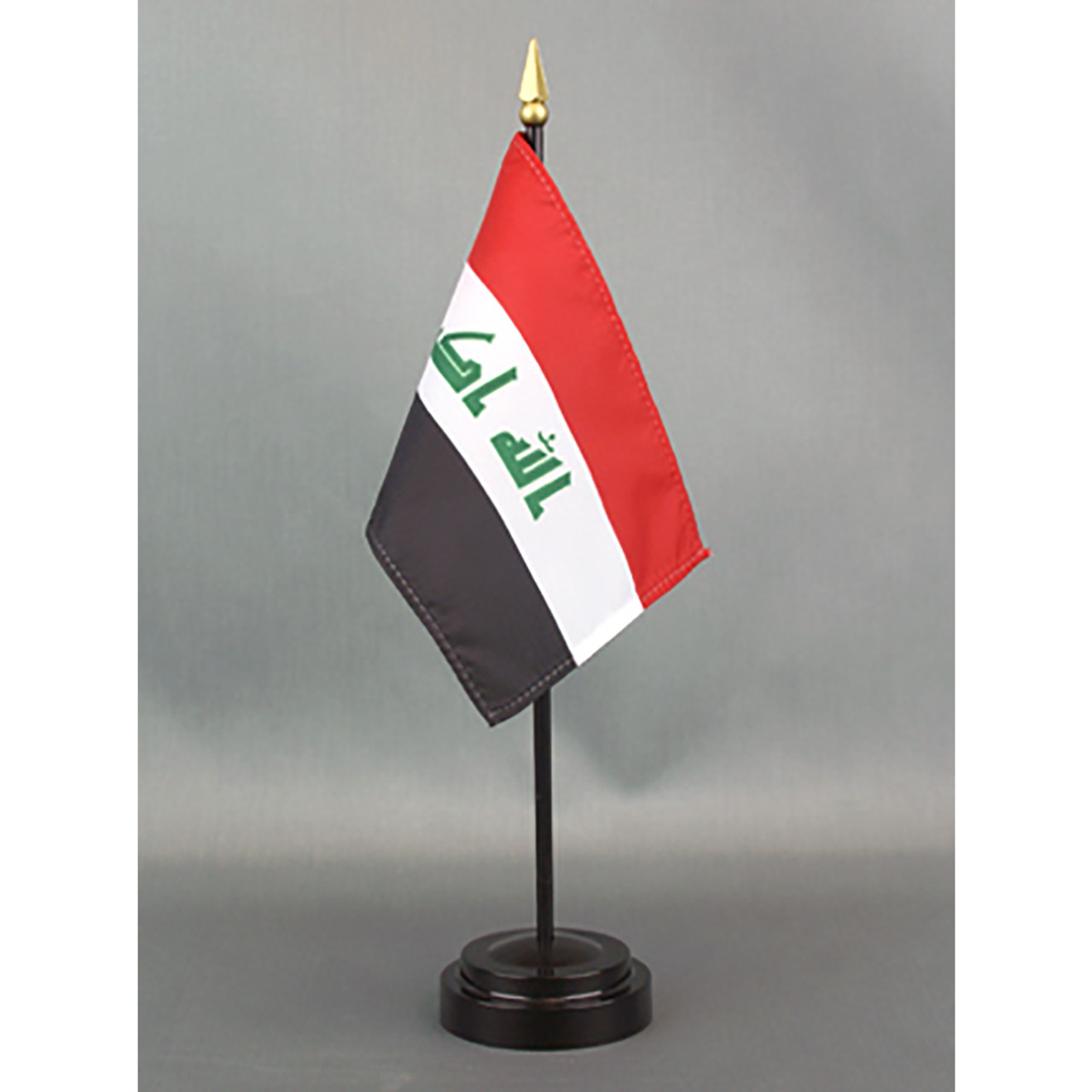 Iraq Stick Flag 4"x6" E-Gloss, 12 Pack