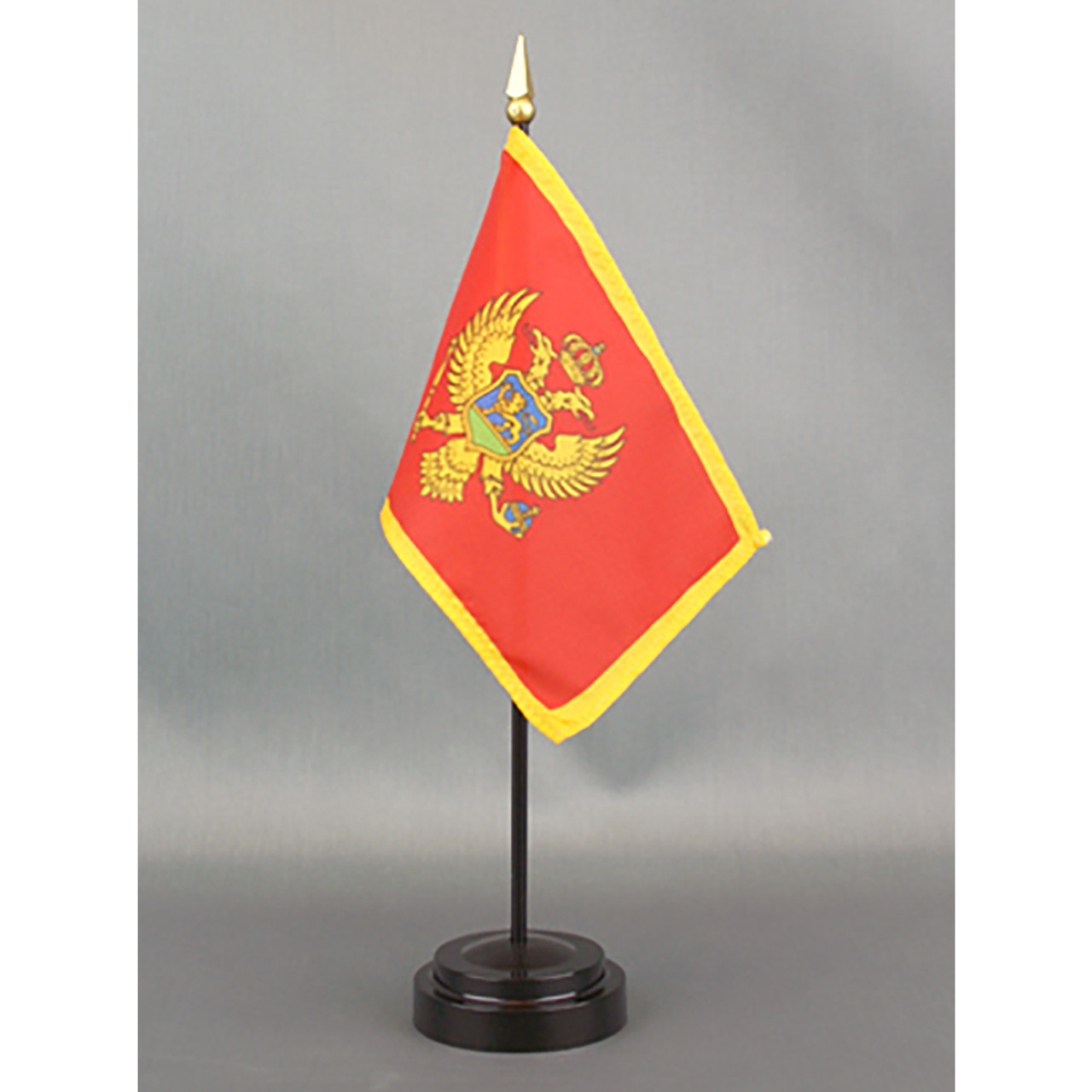 Montenegro Stick Flag 4"x6" E-Gloss, 12 Pack