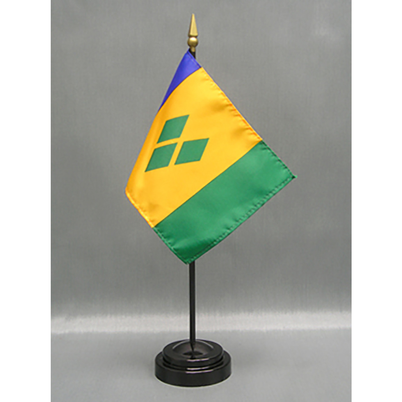 St. Vincent & The Grenadines 4"x6" Stick Flag - 12 Pack