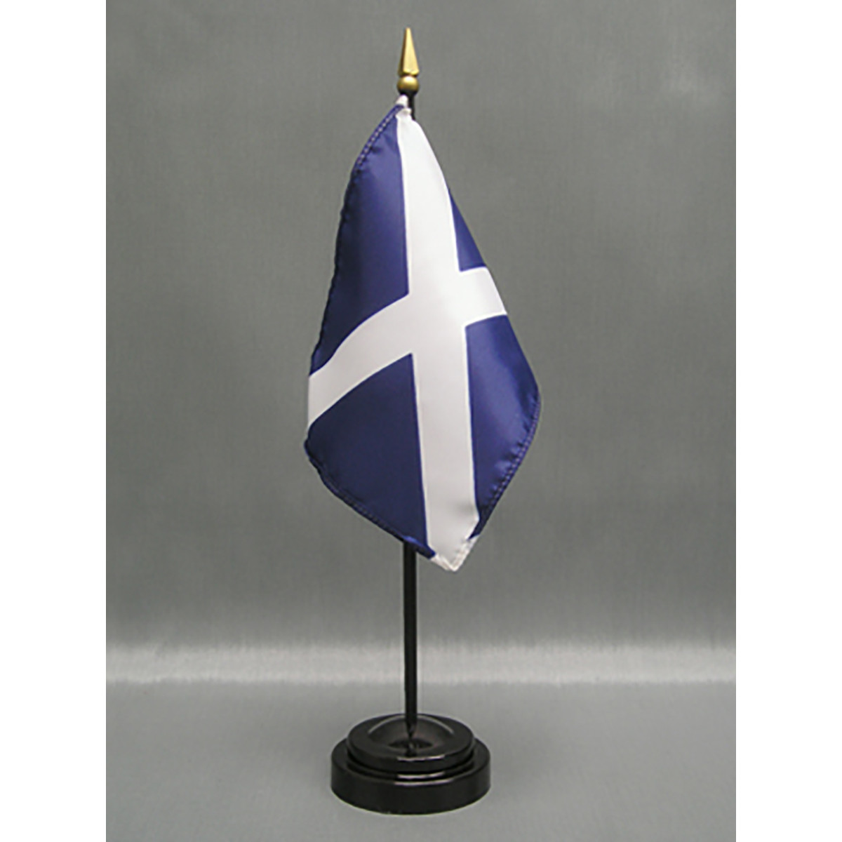 Scotland with Cross 4"x6" Stick Flag - 12 Pack